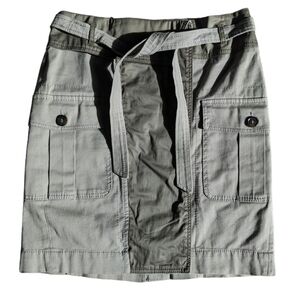 Weekend Max Mara Pocket Skirt US 2 Utility Knee-length Cargo Skirt Button Front